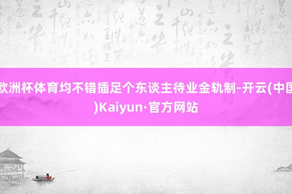 欧洲杯体育均不错插足个东谈主待业金轨制-开云(中国)Kaiyun·官方网站