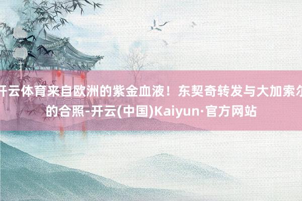 开云体育来自欧洲的紫金血液！东契奇转发与大加索尔的合照-开云(中国)Kaiyun·官方网站